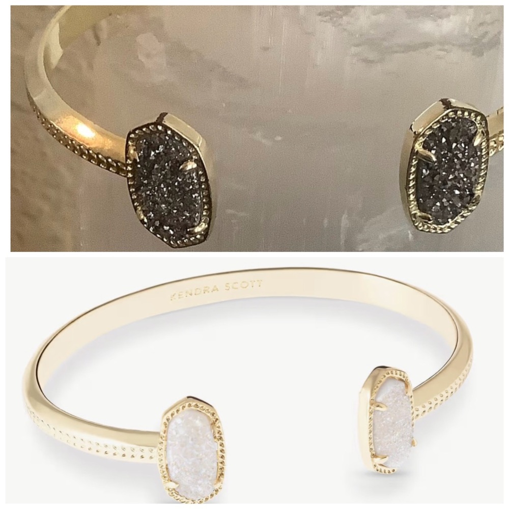Kendra Scott Gold and Gray Druzy Bracelets